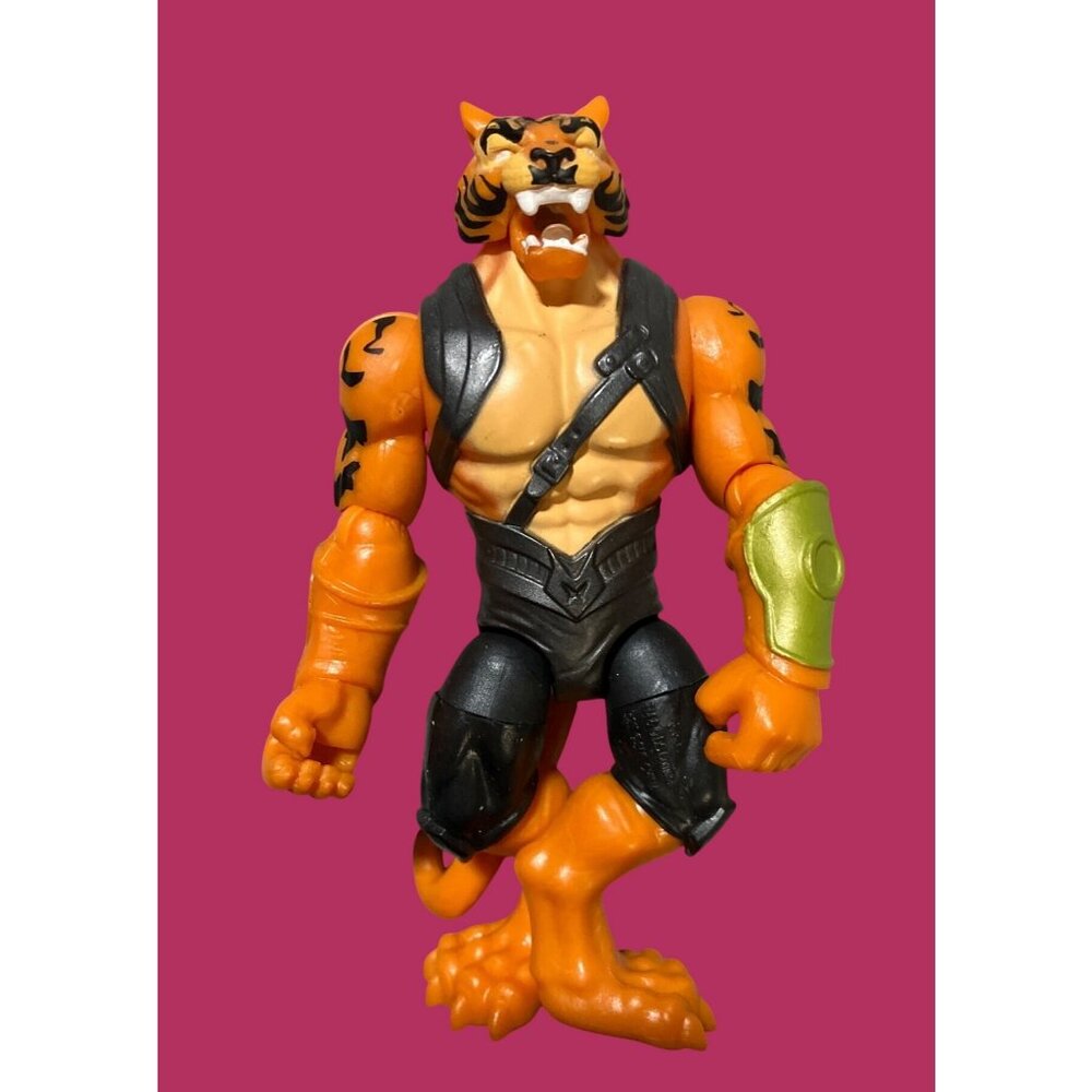Tiger-Man Action Figure  '90s Cartoon Hero  Fierce and Ready for Adventure